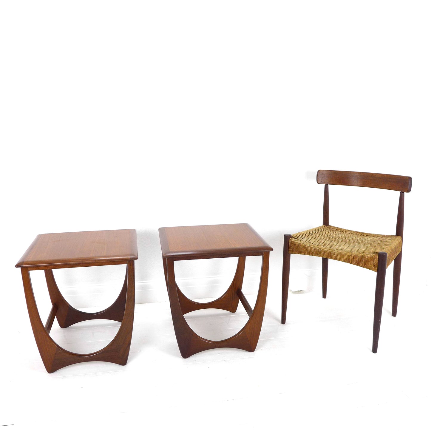 Pair of G Plan ASTRO Mid Century Teak Side Tables - Coffee/End/Lamp/Bedside