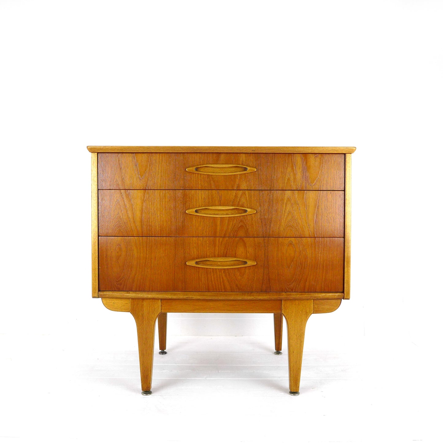 Metamorphic JENTIQUE Desk / Writing Bureau - Compact Home Office Station with Storage - Mid Century Teak