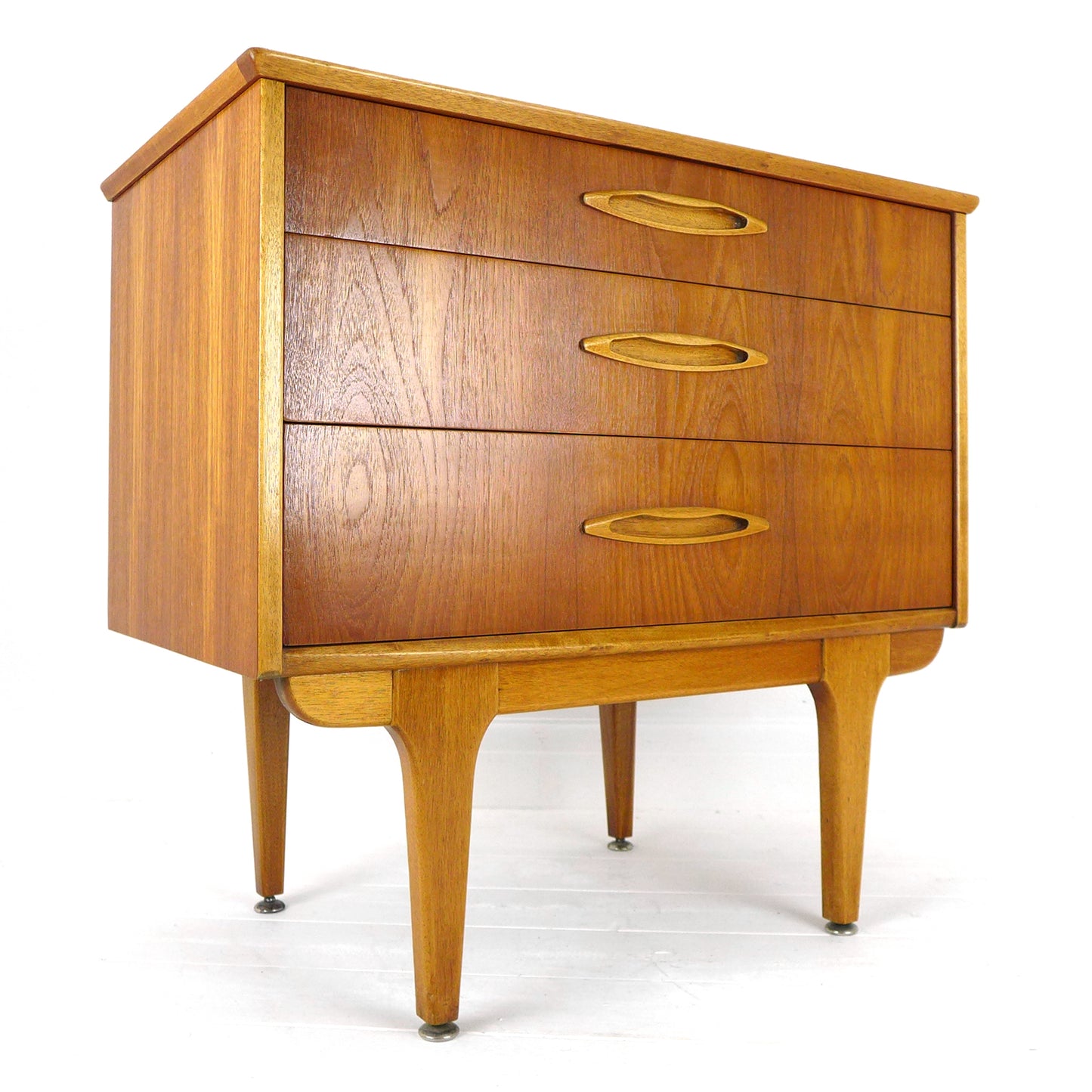Metamorphic JENTIQUE Desk / Writing Bureau - Compact Home Office Station with Storage - Mid Century Teak