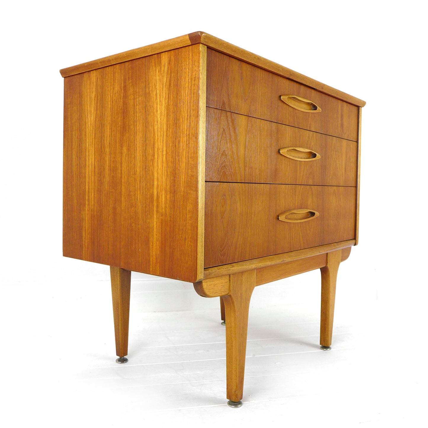 Metamorphic JENTIQUE Desk / Writing Bureau - Compact Home Office Station with Storage - Mid Century Teak