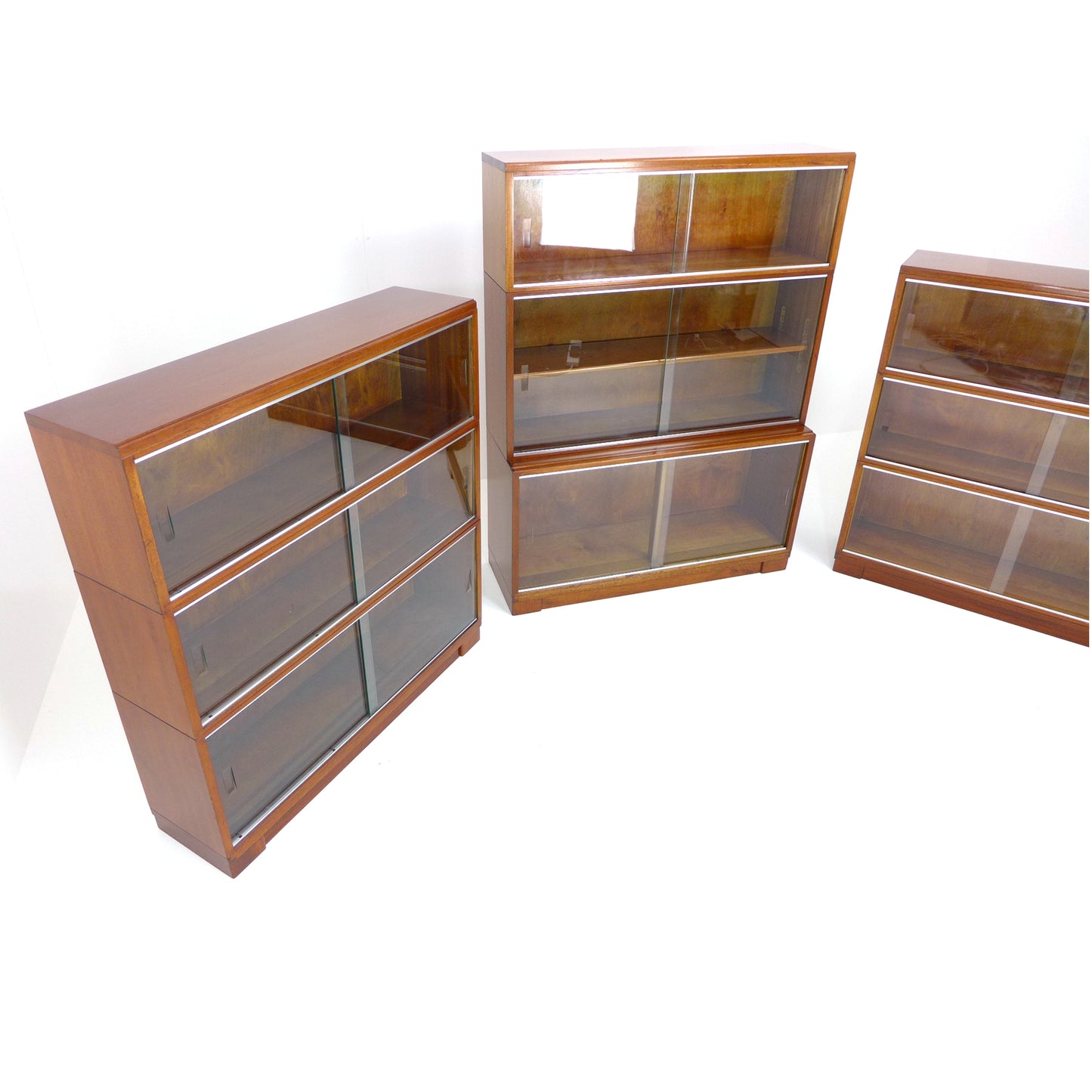 Mid Century Teak Modular Bookcase Library Set by Minty, Oxford