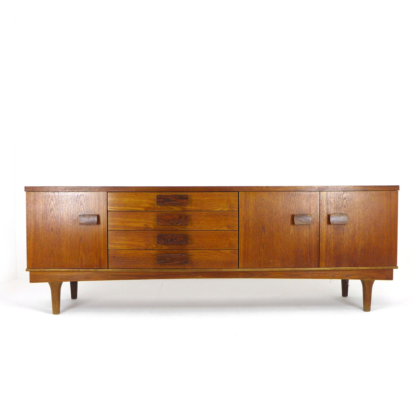Mid Century Teak Sideboard by Bath Cabinet Makers - XL 7ft