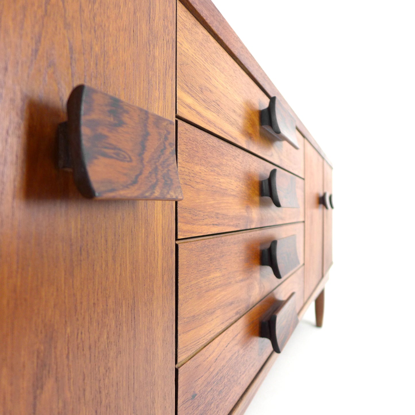 Mid Century Teak Sideboard by Bath Cabinet Makers - XL 7ft