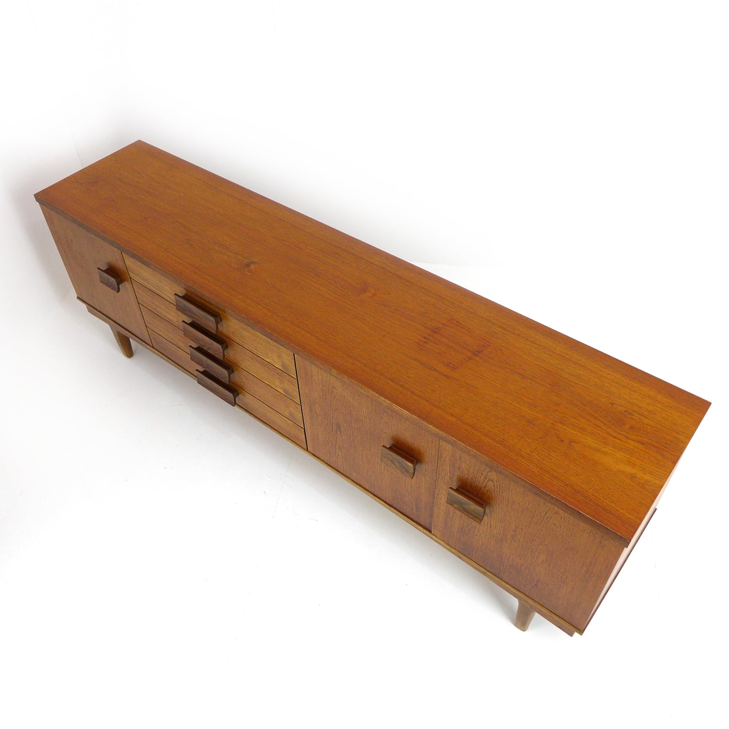Mid Century Teak Sideboard by Bath Cabinet Makers - XL 7ft