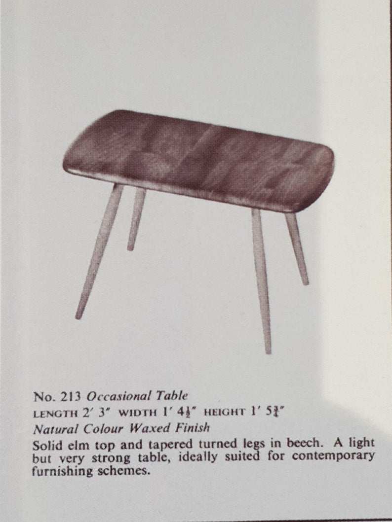 Mid Century ERCOL Coffee Table Model 203 - Occasional Table