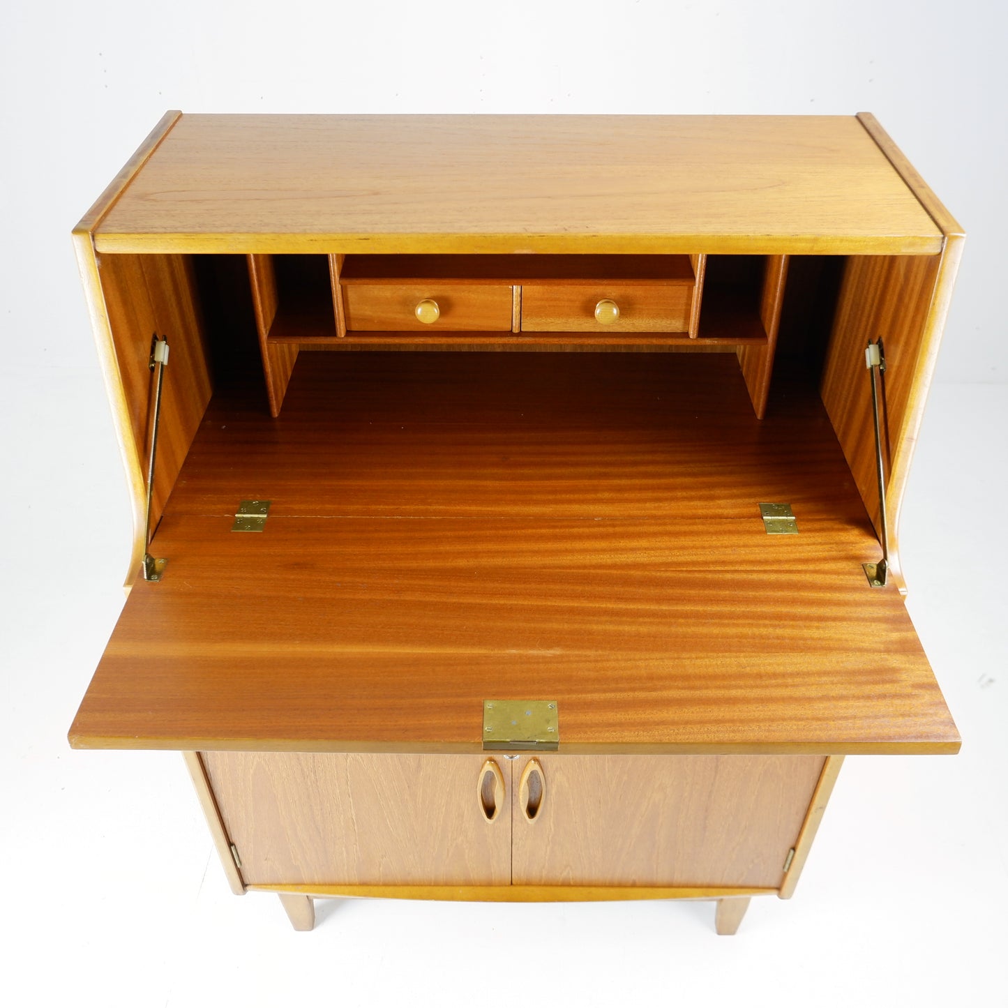 Mid Century Teak Bureau Desk by Jentique - Home Office with Storage