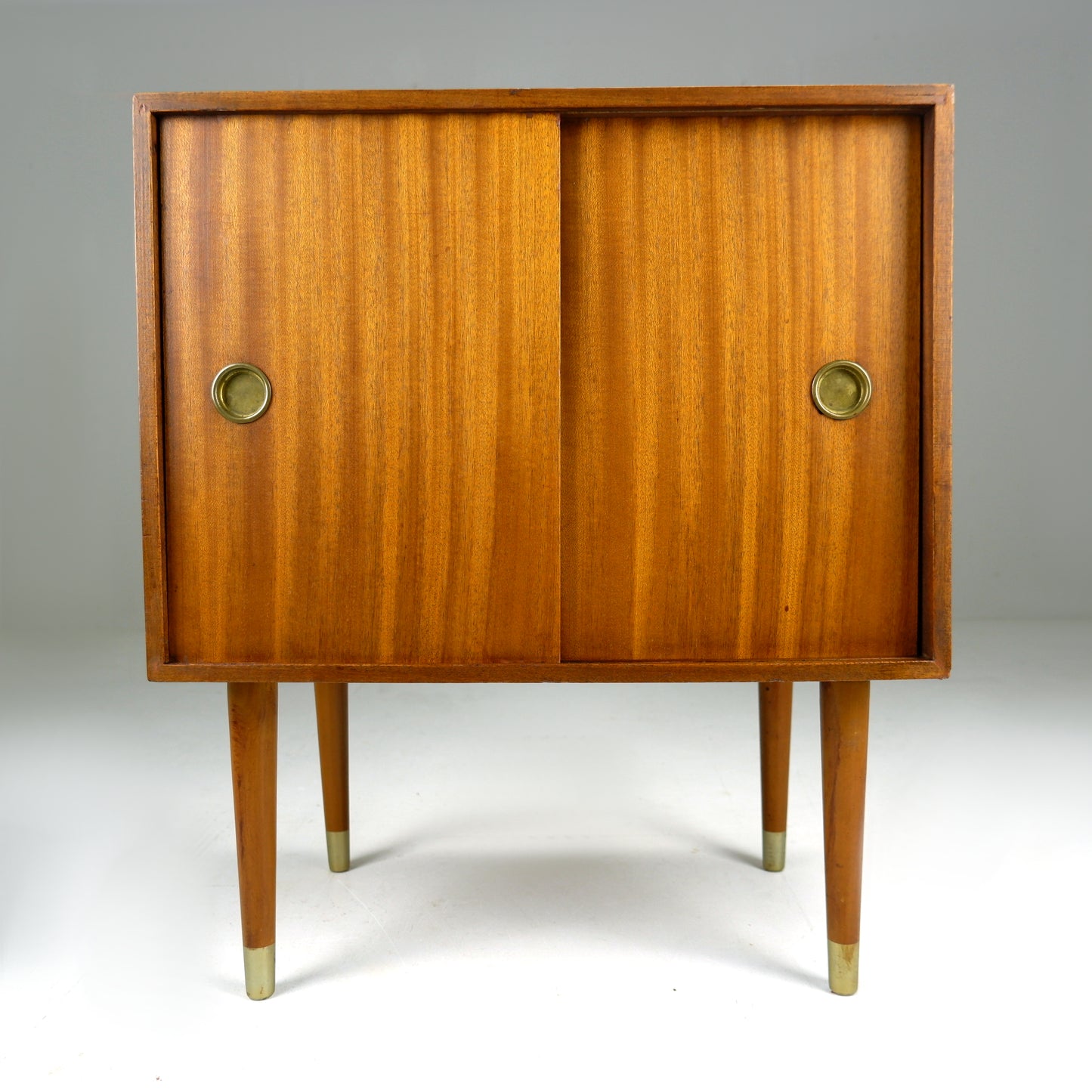 Mid Century Teak Record Cabinet / Vinyl Storage / HiFi Record Player Stand