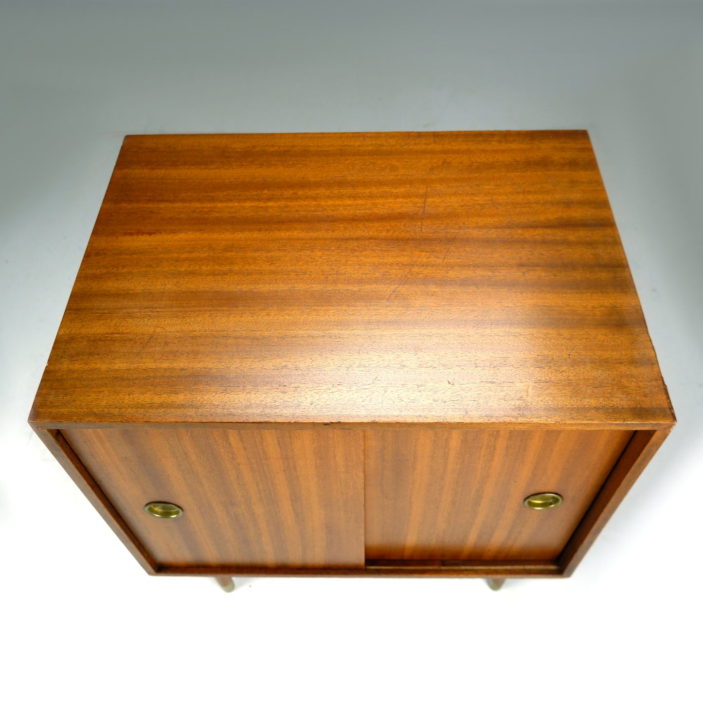 Mid Century Teak Record Cabinet / Vinyl Storage / HiFi Record Player Stand