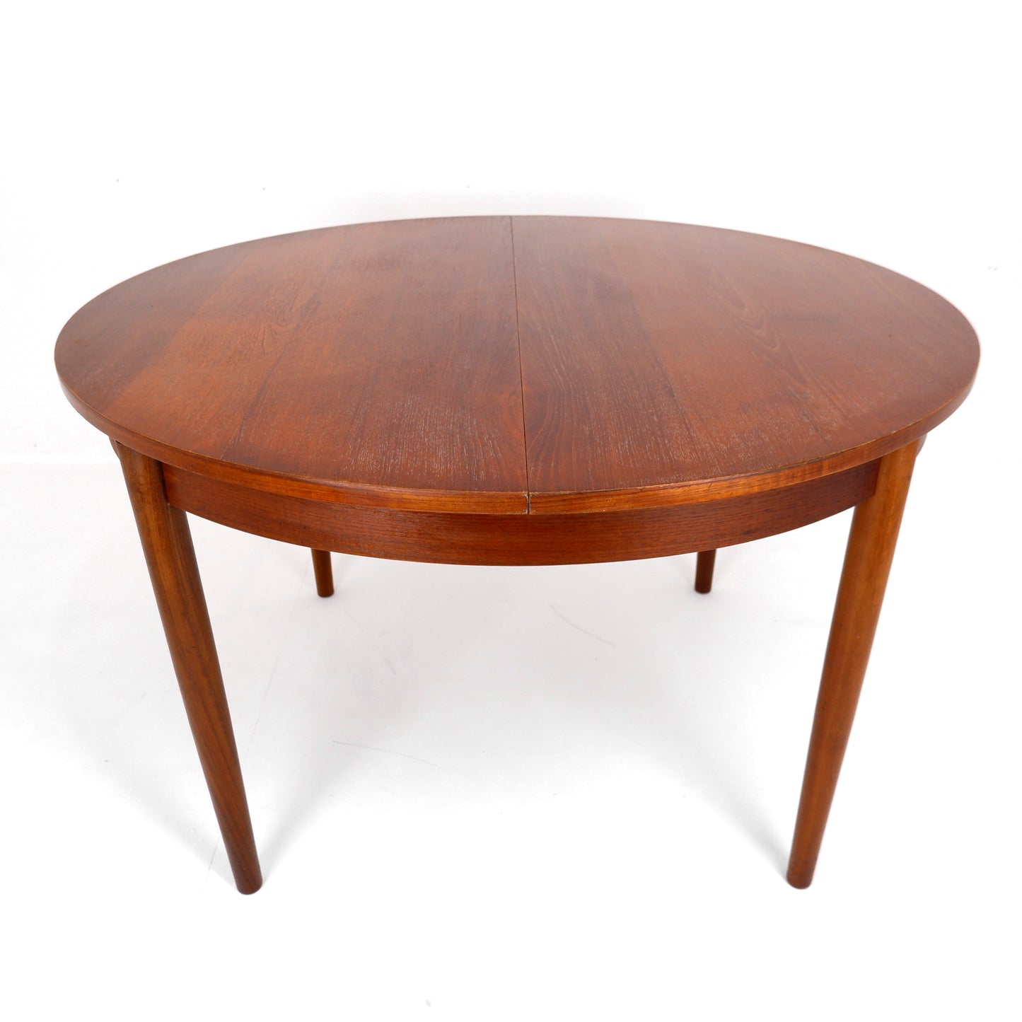 Circular Mid Century Teak Dining Table by Gościcińska Fabryka Mebli (GFM)