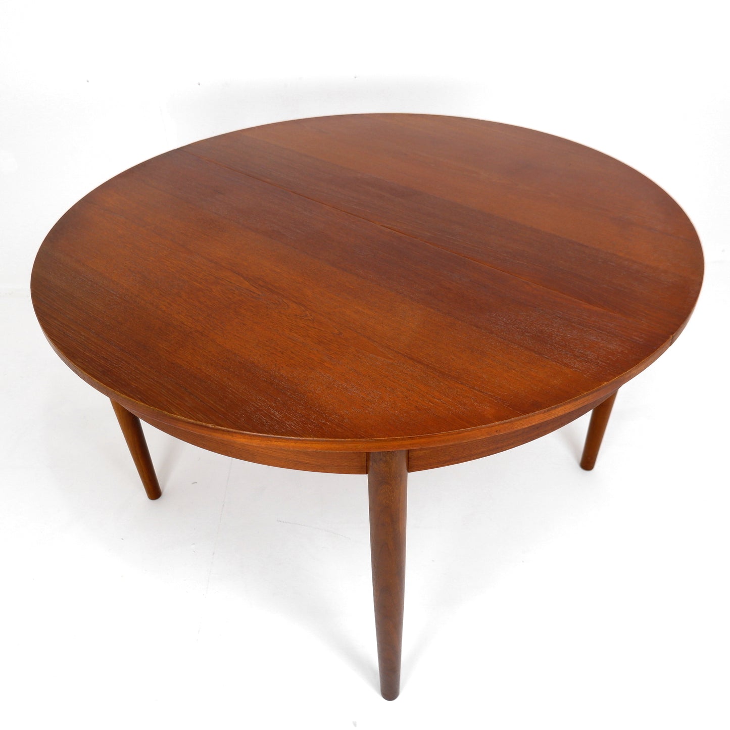 Circular Mid Century Teak Dining Table by Gościcińska Fabryka Mebli (GFM)