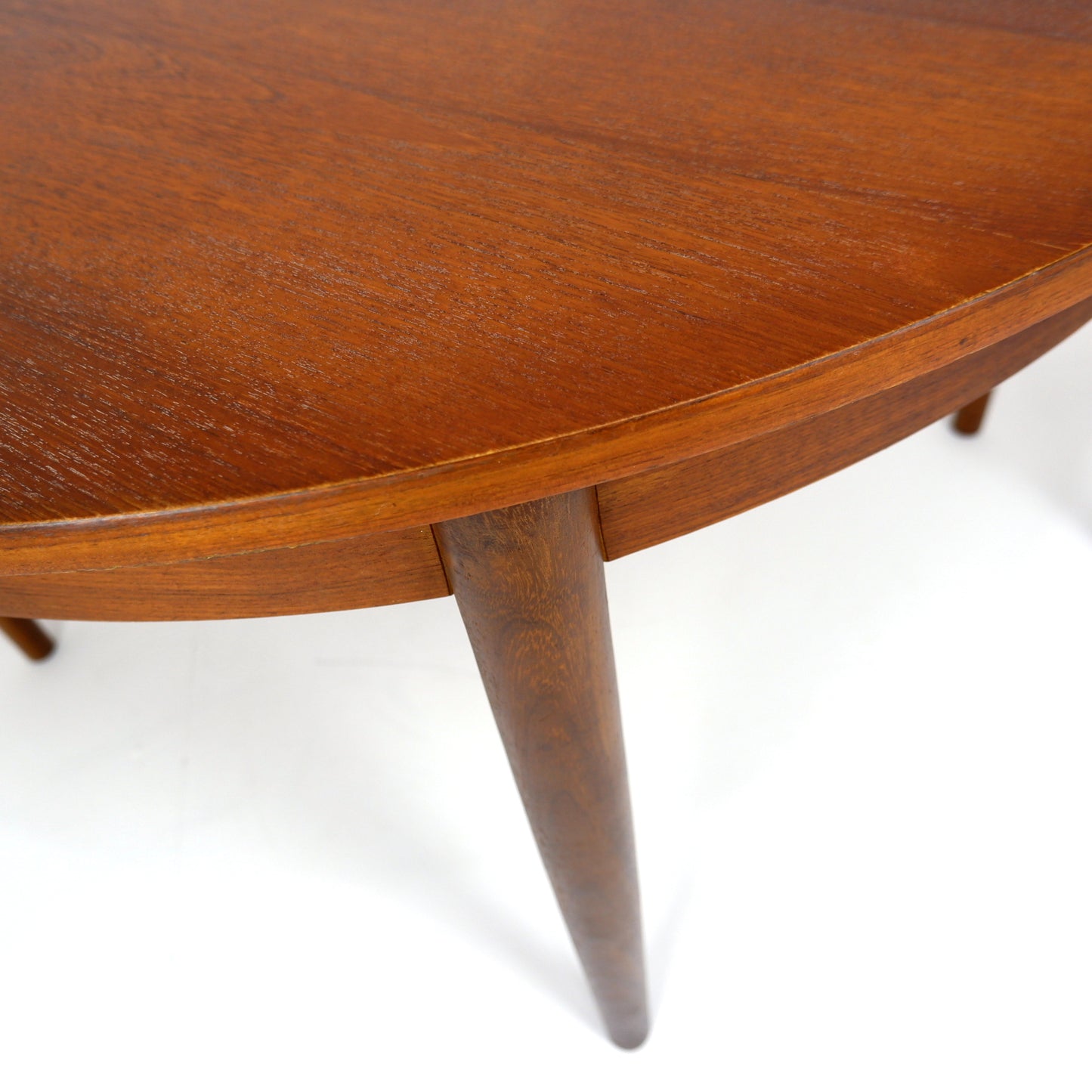 Circular Mid Century Teak Dining Table by Gościcińska Fabryka Mebli (GFM)