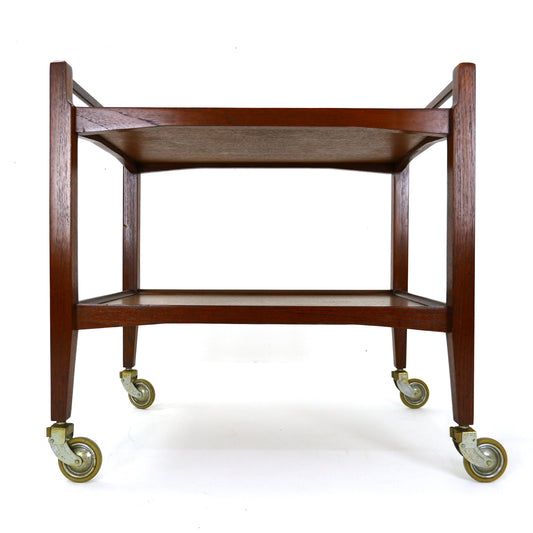 Danish Teak Drinks Trolley / Bar Cart - Mid Century Modern