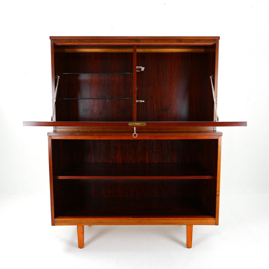 Danish POUL HUNDEVAAD Drinks Cabinet / Sideboard in Rosewood - Mid Century Modern
