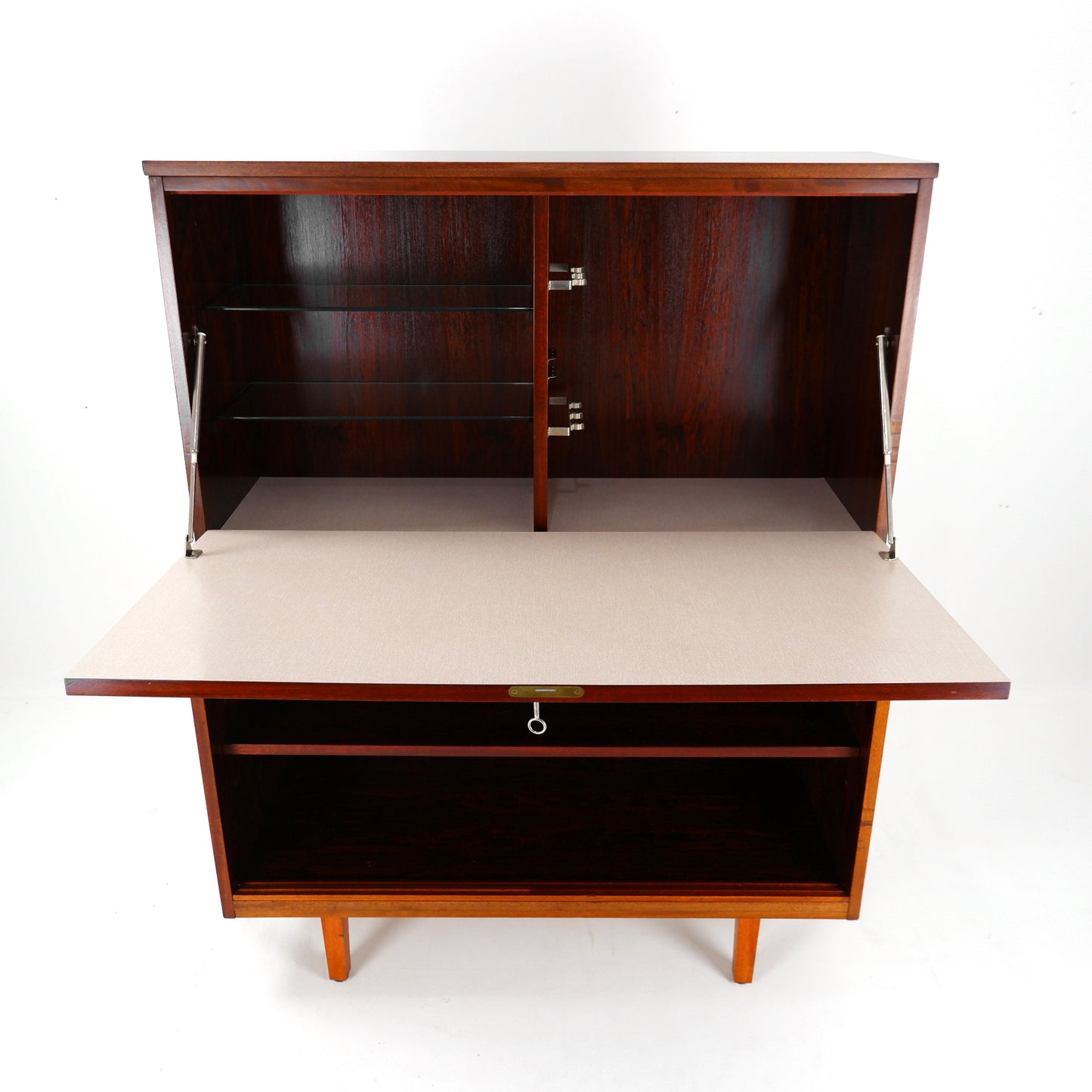 Danish POUL HUNDEVAAD Drinks Cabinet / Sideboard in Rosewood - Mid Century Modern