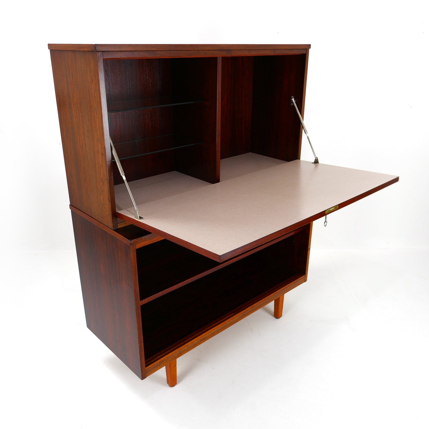 Danish POUL HUNDEVAAD Drinks Cabinet / Sideboard in Rosewood - Mid Century Modern