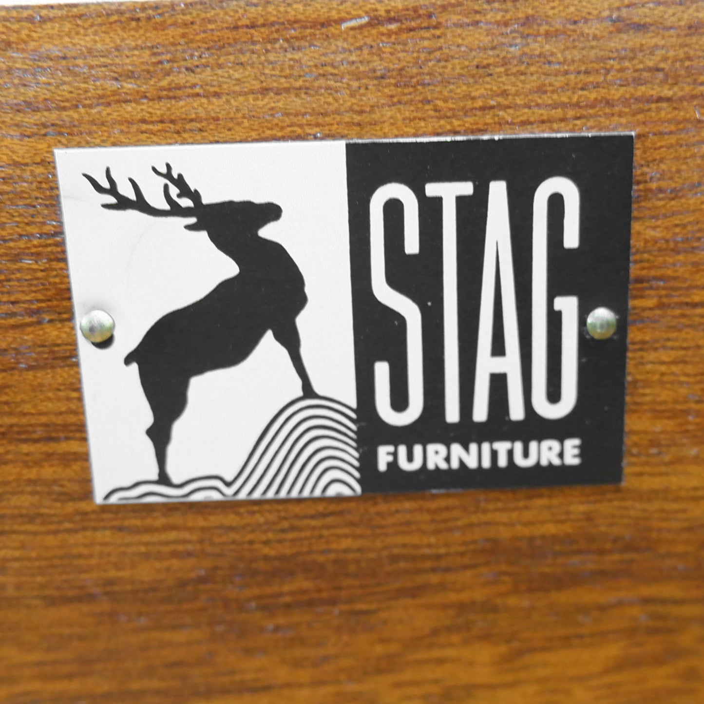 Mid Century STAG Bedside Table in Teak by John & Silvia Reid