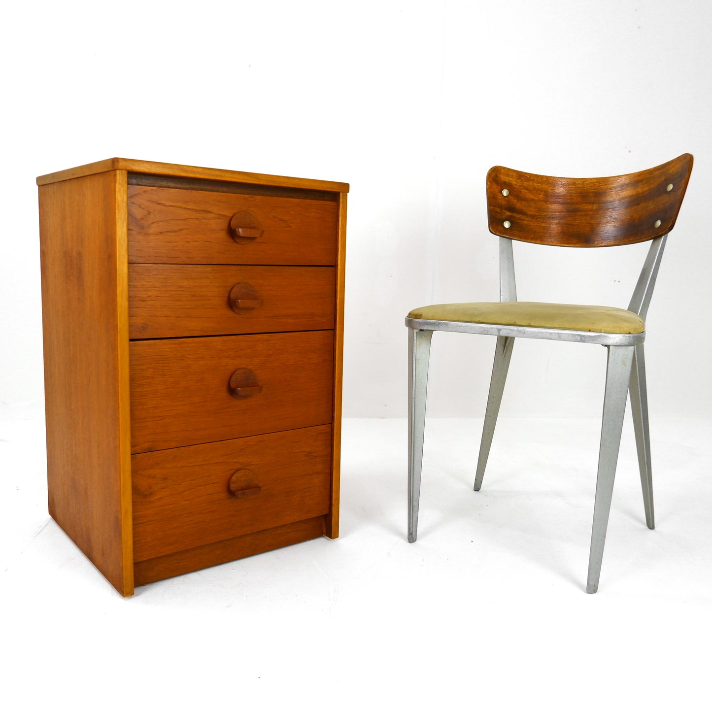 Mid Century STAG Bedside Table in Teak by John & Silvia Reid