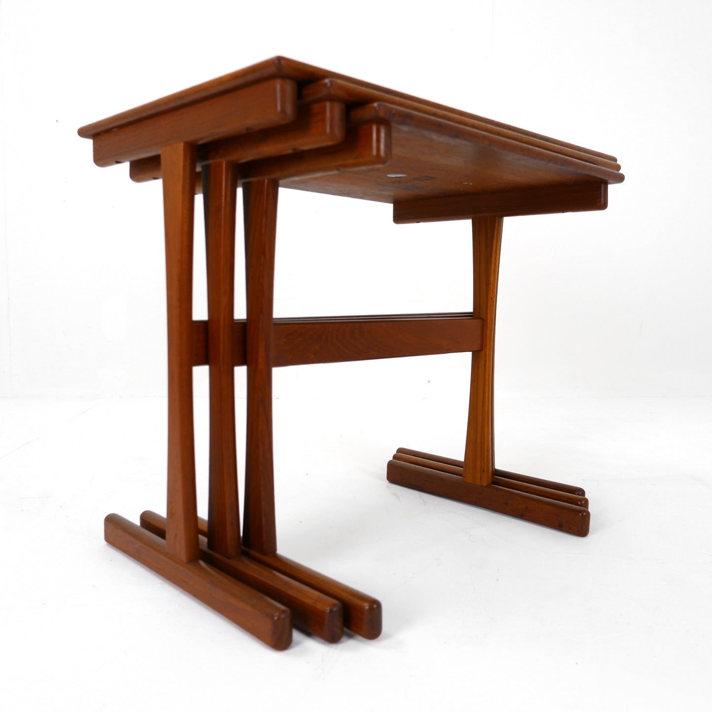 Danish Modern Nest of Tables by Kai Kristiansen in Teak - Mid Century