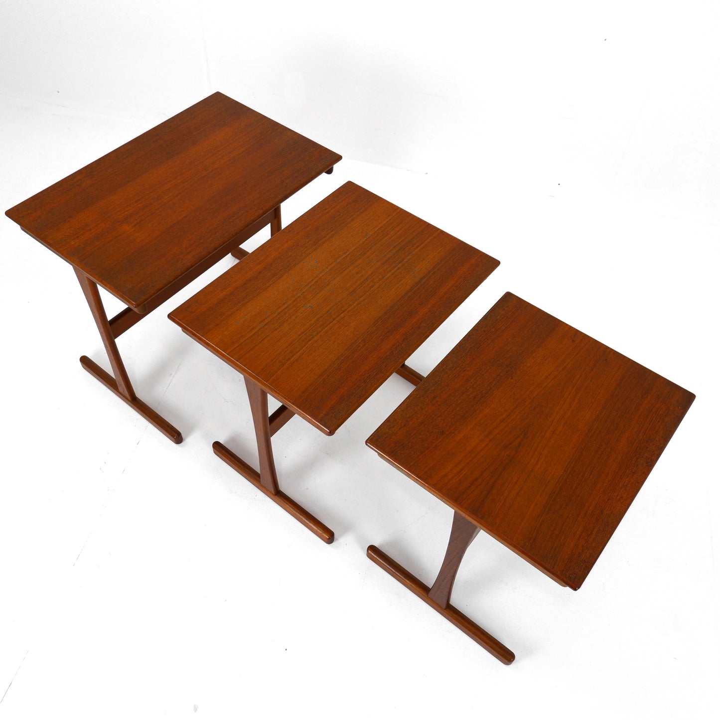 Danish Modern Nest of Tables by Kai Kristiansen in Teak - Mid Century