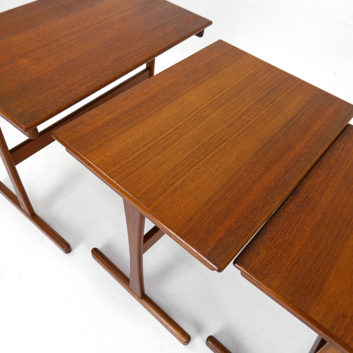 Danish Modern Nest of Tables by Kai Kristiansen in Teak - Mid Century