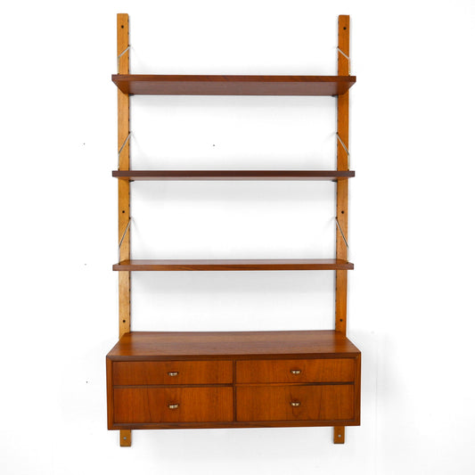 Danish Royal System Teak Shelving Wall Unit by Poul Cadovius - Bookcase - Mid Century