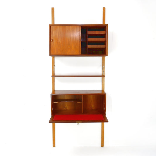 Danish Royal System Desk Wall Unit by Poul Cadovius