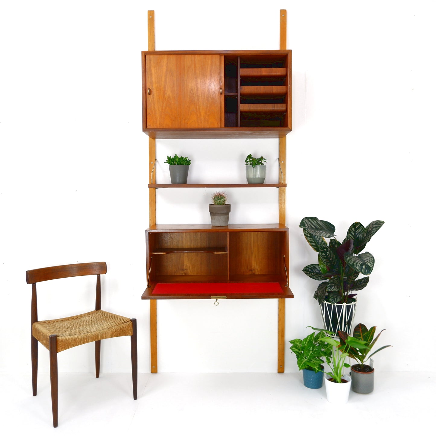 Danish Royal System Desk Wall Unit by Poul Cadovius