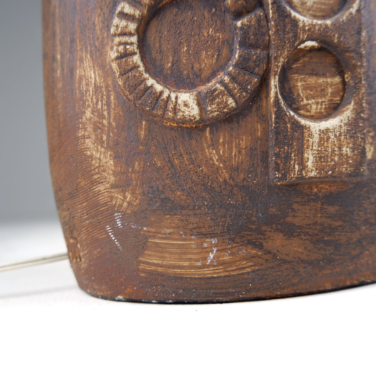 MCM Tremaen Pottery Ceramic Lamp Base "Mayon" - Studio Pottery - Brutalist