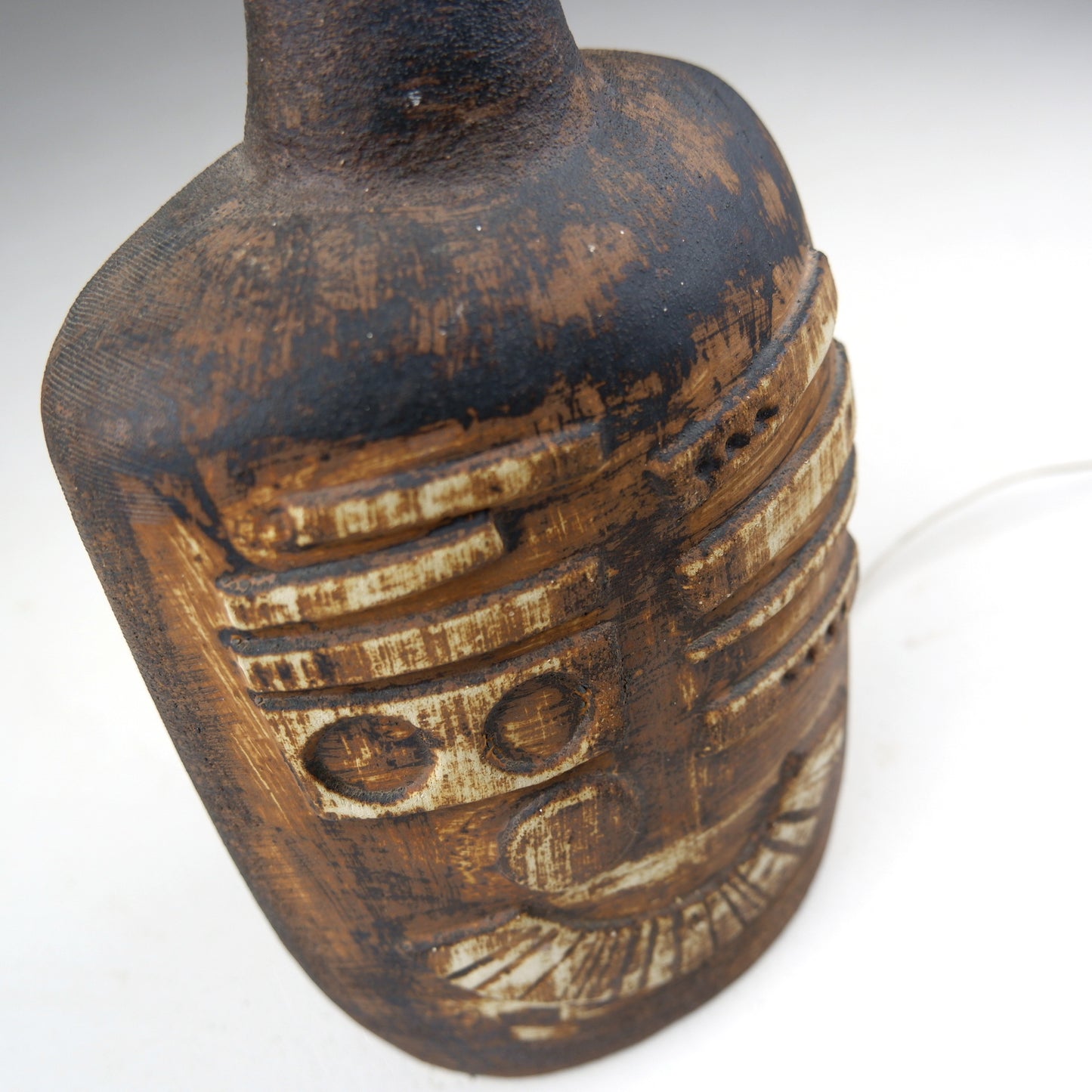 MCM Tremaen Pottery Ceramic Lamp Base "Mayon" - Studio Pottery - Brutalist