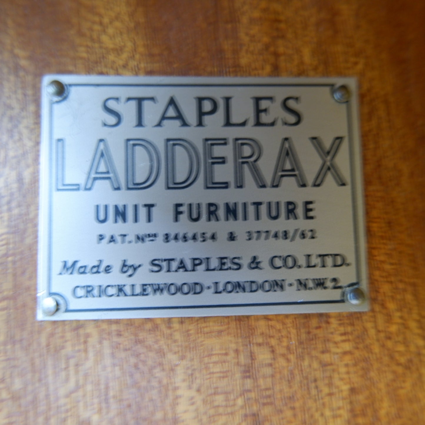Ladderax Modular Teak Shelving System - 3 Bays - 1 Desk, 4 Cabinets and 4 Shelves - Staples - British Mid Century Icon