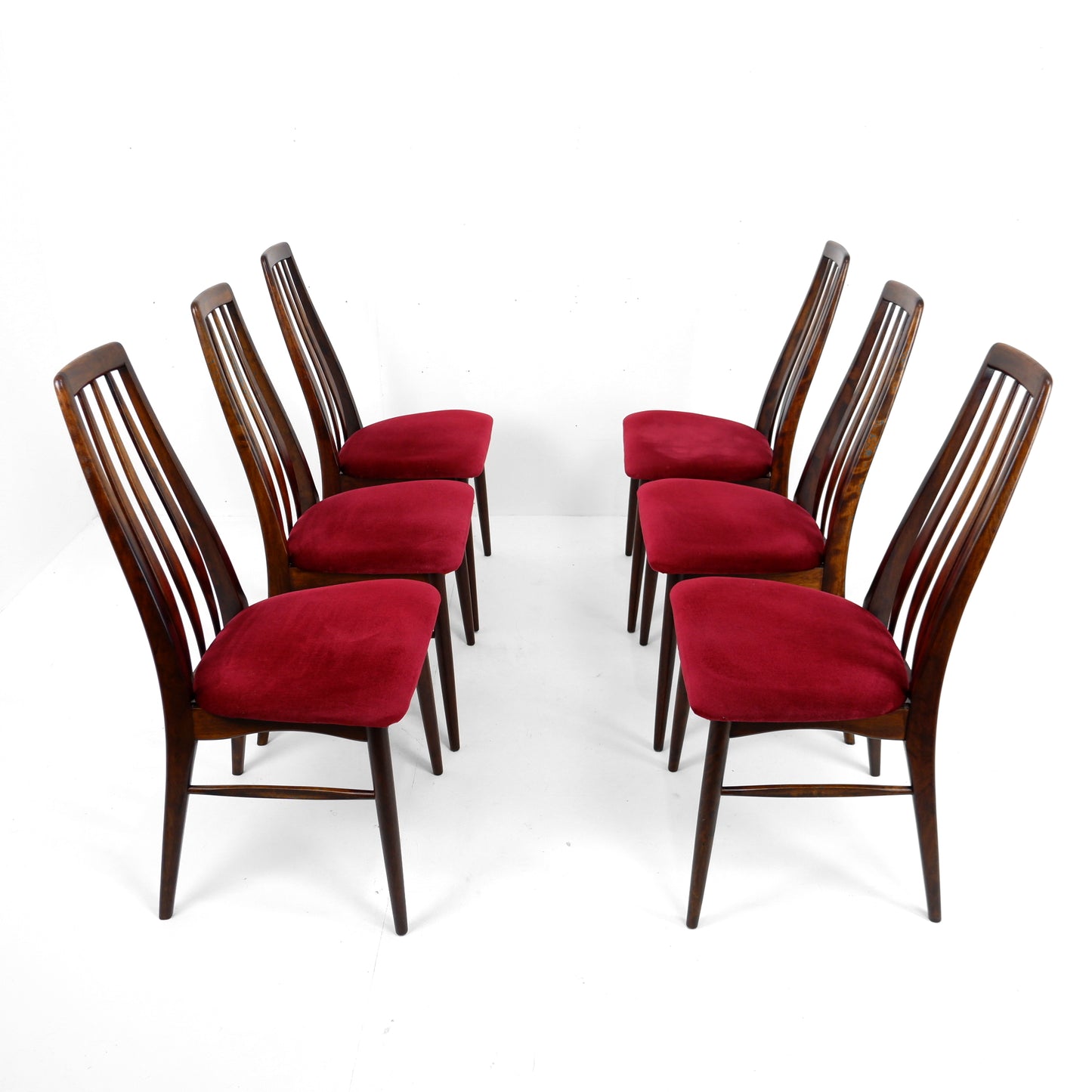 Set 6 Danish Dining Chairs by Niels Koefoed for Koefoeds Hornslet - Model "Eva"