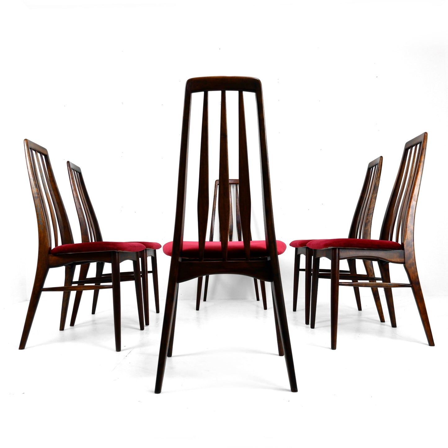 Set 6 Danish Dining Chairs by Niels Koefoed for Koefoeds Hornslet - Model "Eva"