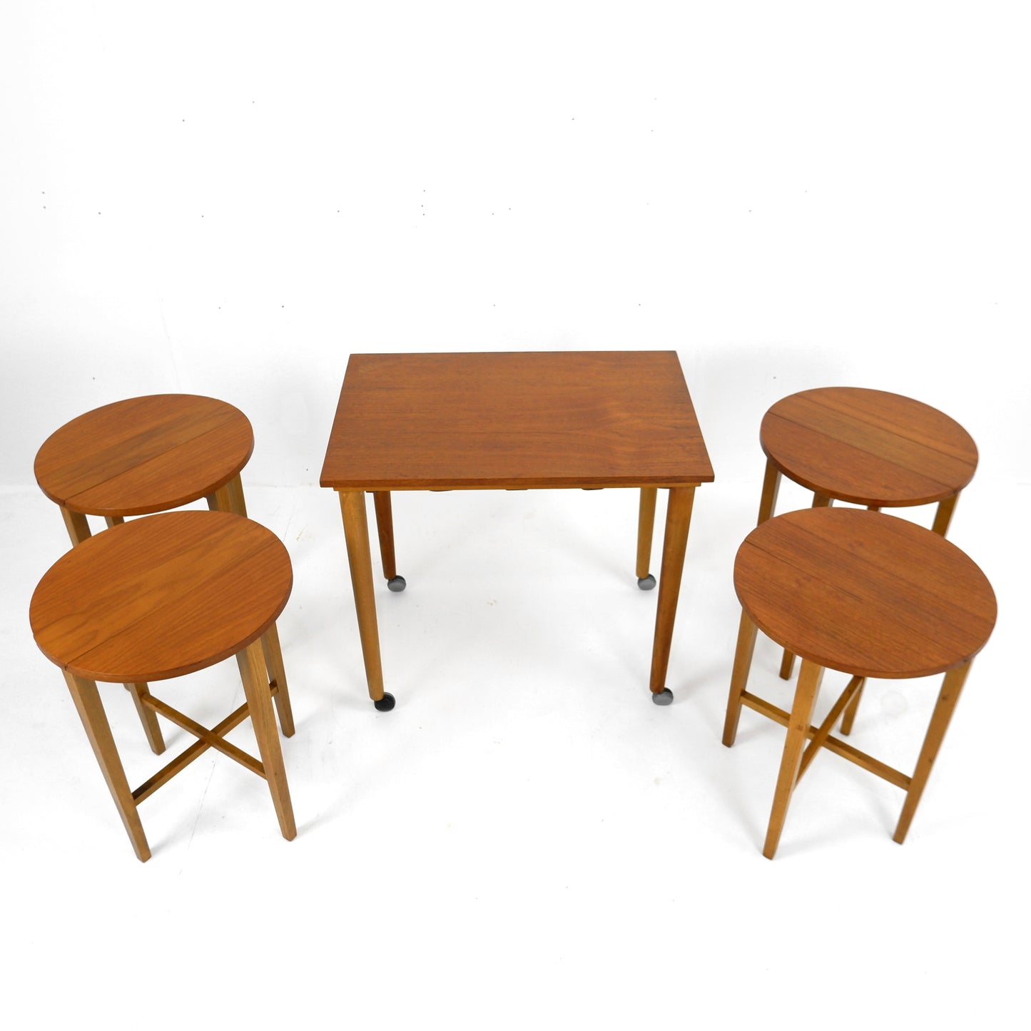 Poul Hundevad Teak Nest of Tables in Teak - Mid Century Modern