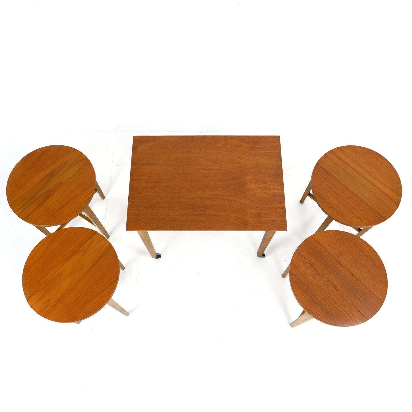 Poul Hundevad Teak Nest of Tables in Teak - Mid Century Modern