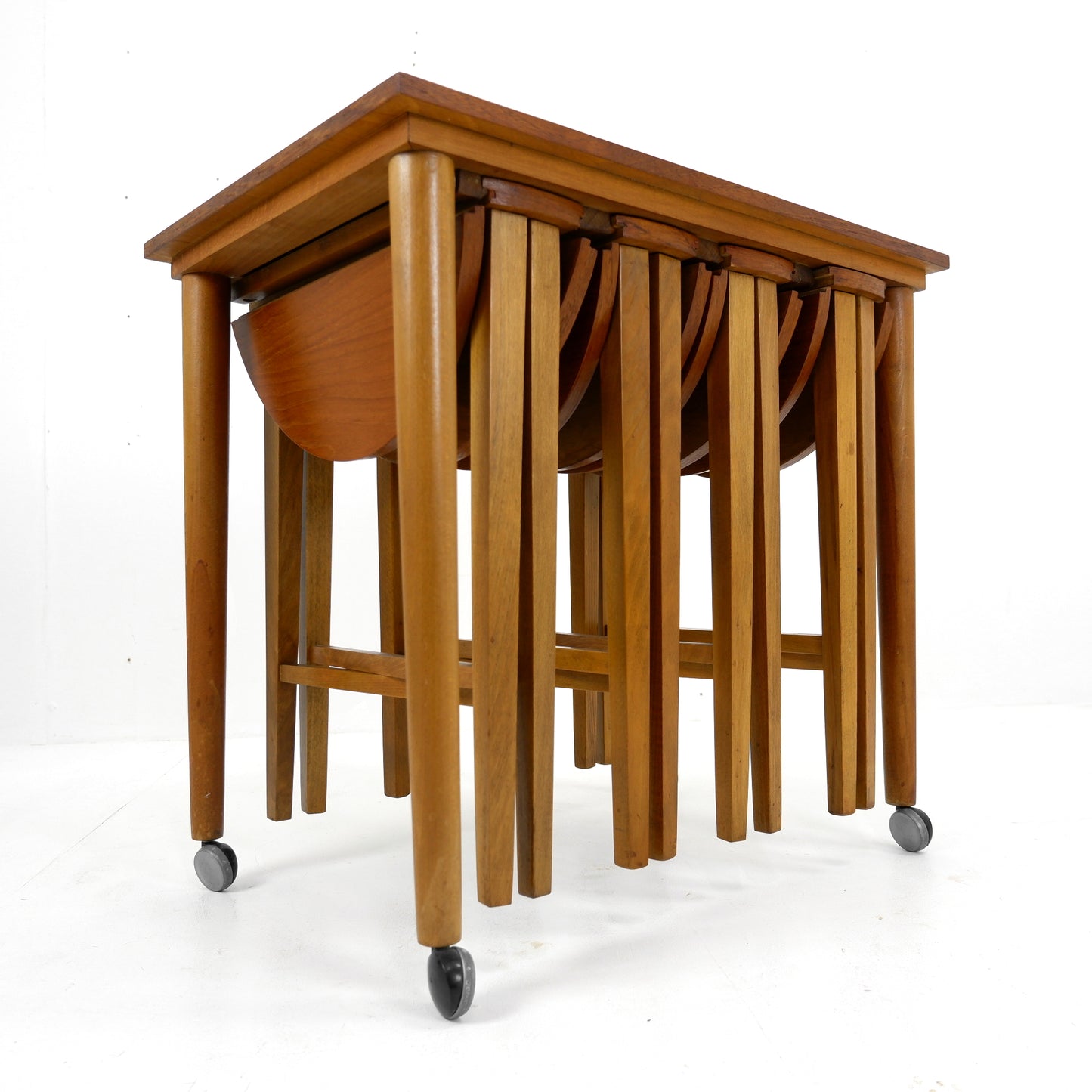 Poul Hundevad Teak Nest of Tables in Teak - Mid Century Modern