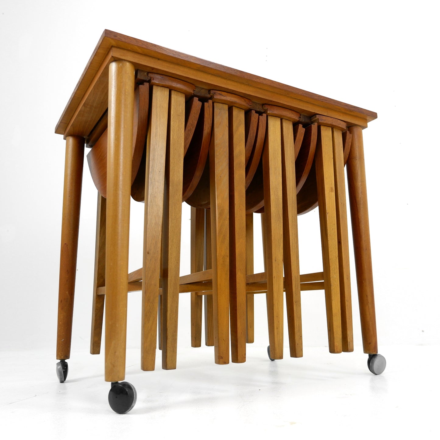 Poul Hundevad Teak Nest of Tables in Teak - Mid Century Modern