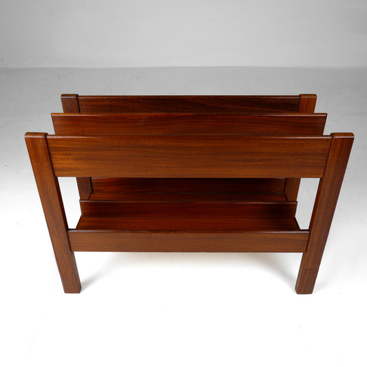 Teak Magazine Rack by Guy Rodgers - Vinyl Storage - Mid Century Modern