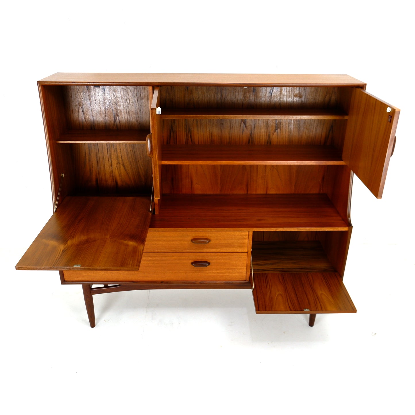 Mid Century G Plan Sideboard / Highboard Drinks Cabinet in Teak