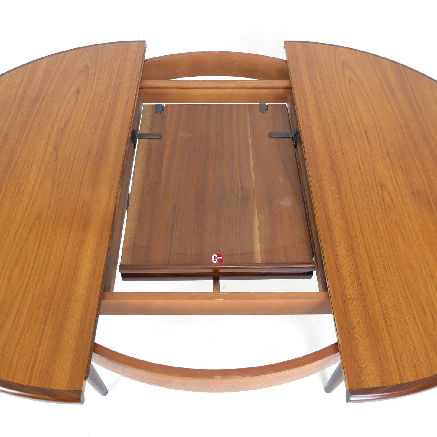 Mid Century G PLAN Brasilia Teak Dining Table and 4 Dining Chairs - Extendable Round/Oval