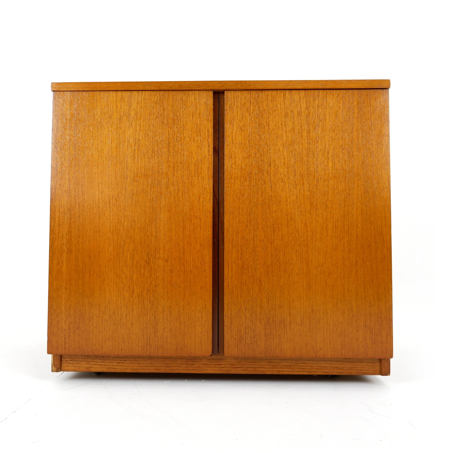 Mid Century Teak Record Cabinet by Dynatron