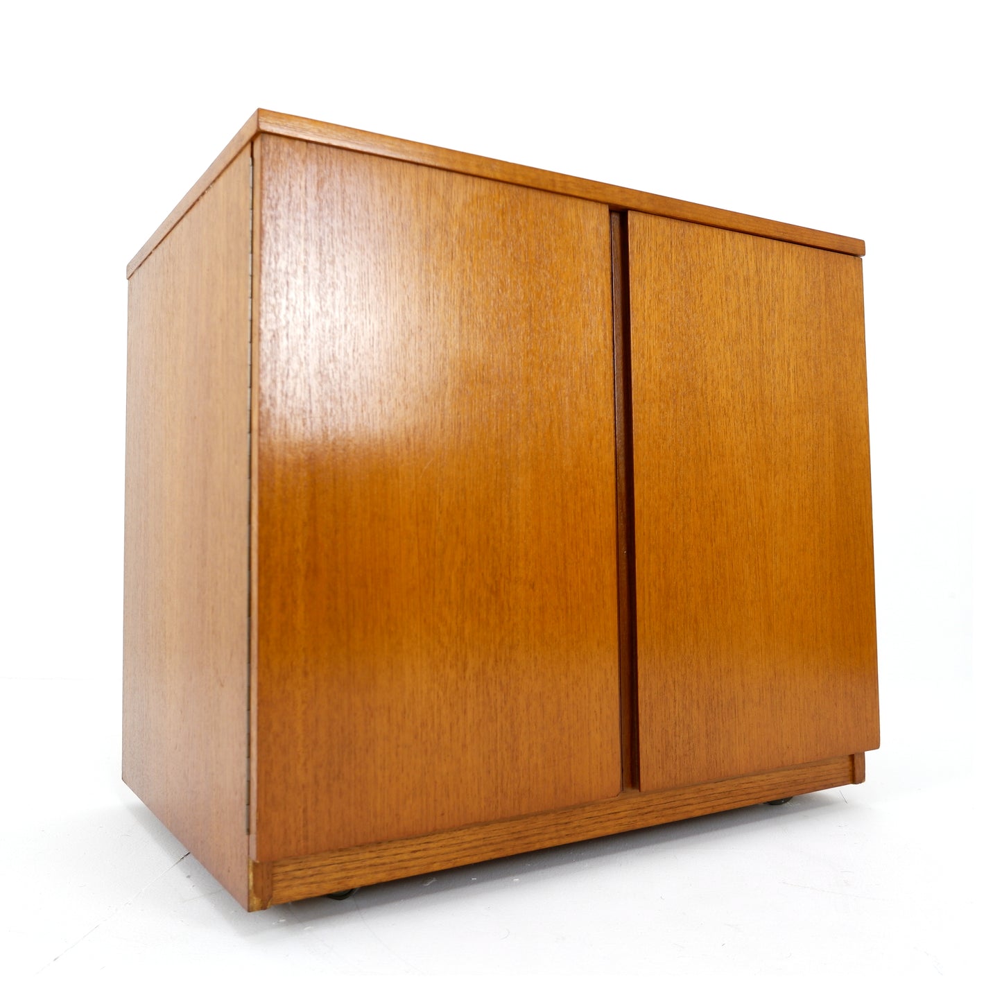 Mid Century Teak Record Cabinet by Dynatron