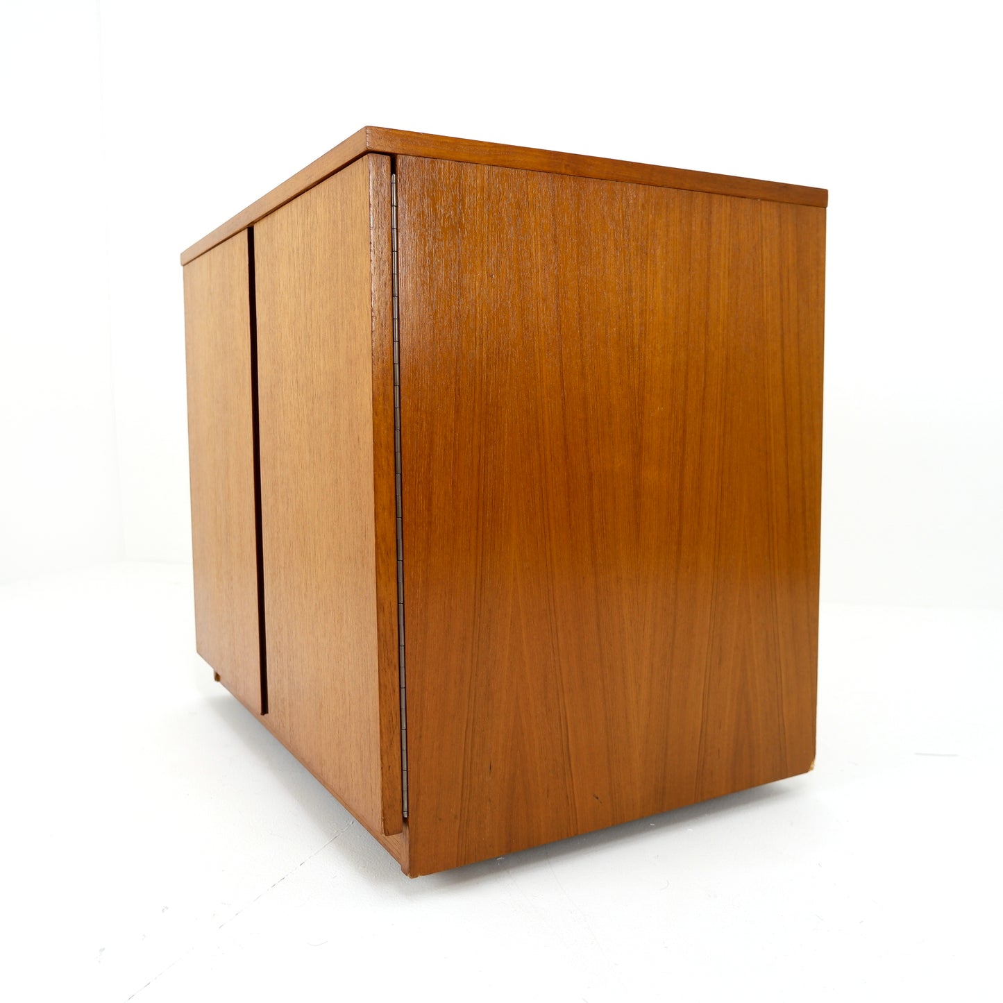 Mid Century Teak Record Cabinet by Dynatron
