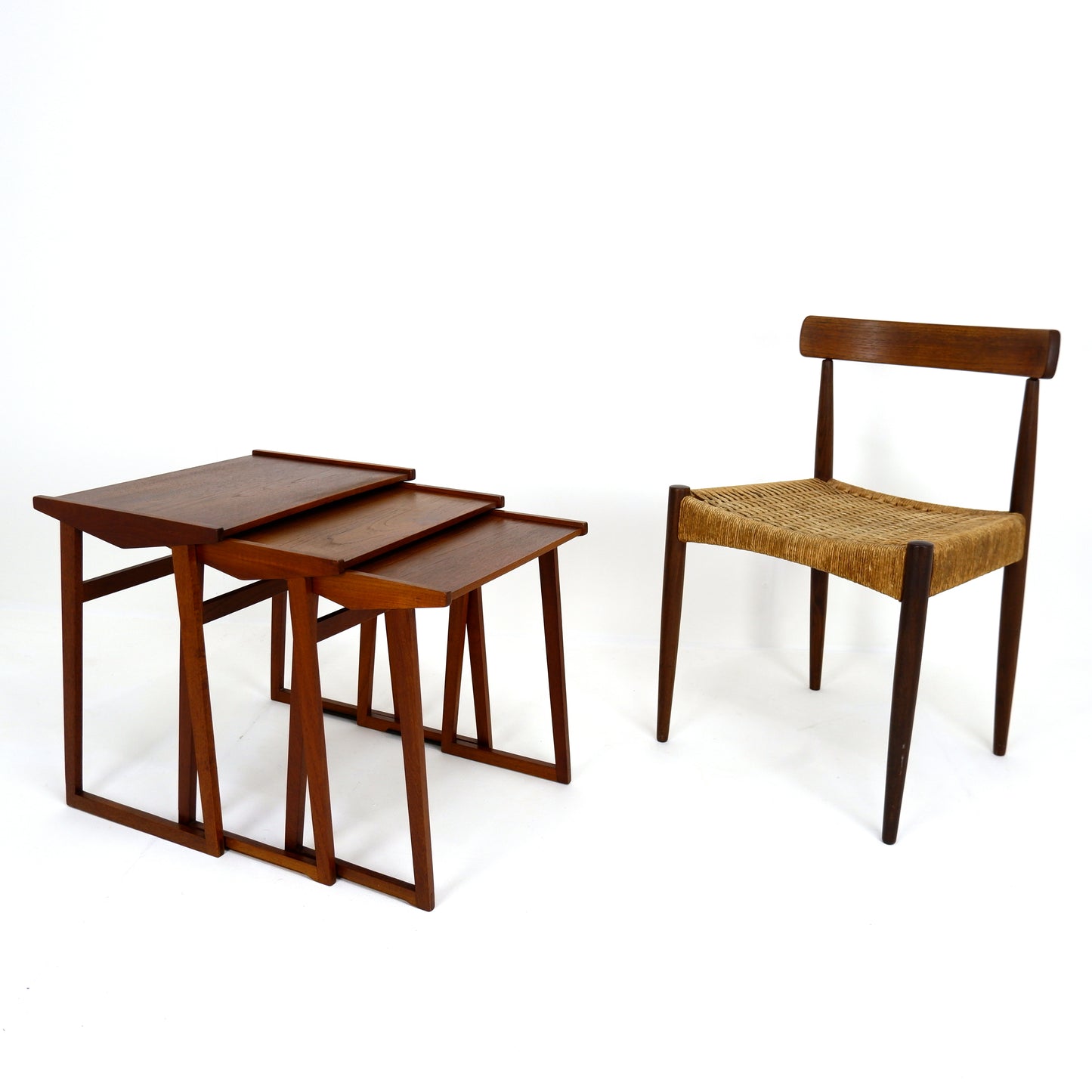 Mid Century Nest of Tables in Teak