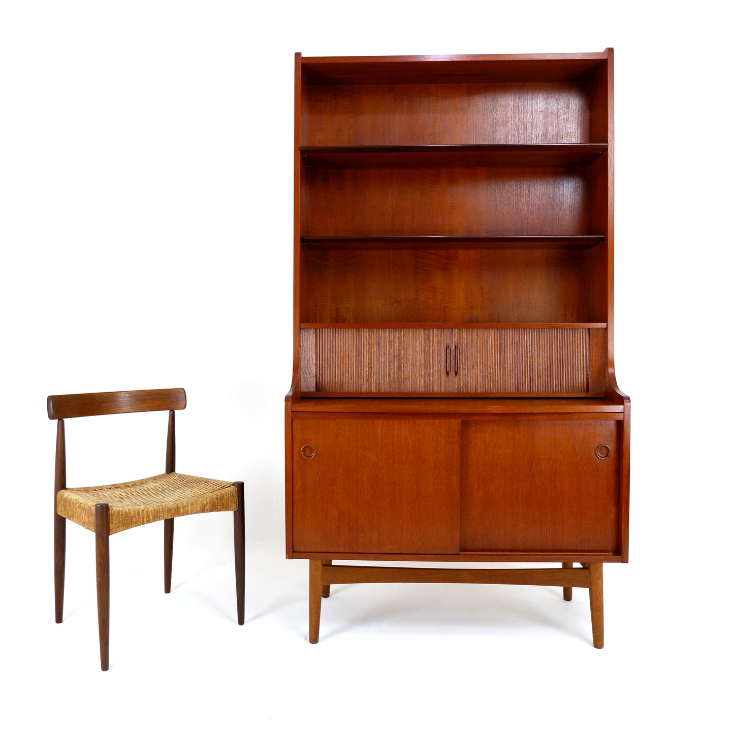 Danish Modern Børge Mogensen Bureau Desk / Bookcase in Teak - Mid Century