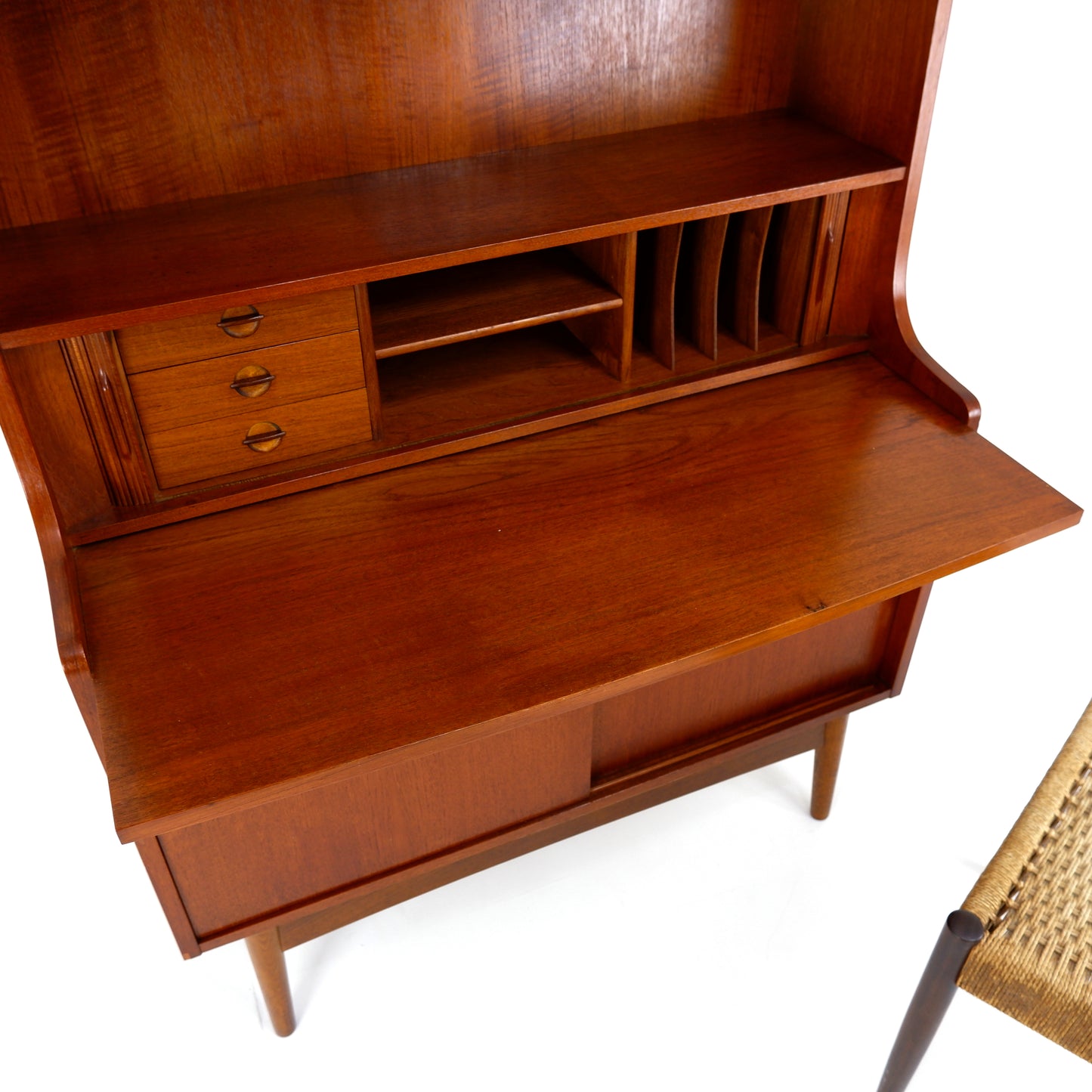 Danish Modern Børge Mogensen Bureau Desk / Bookcase in Teak - Mid Century