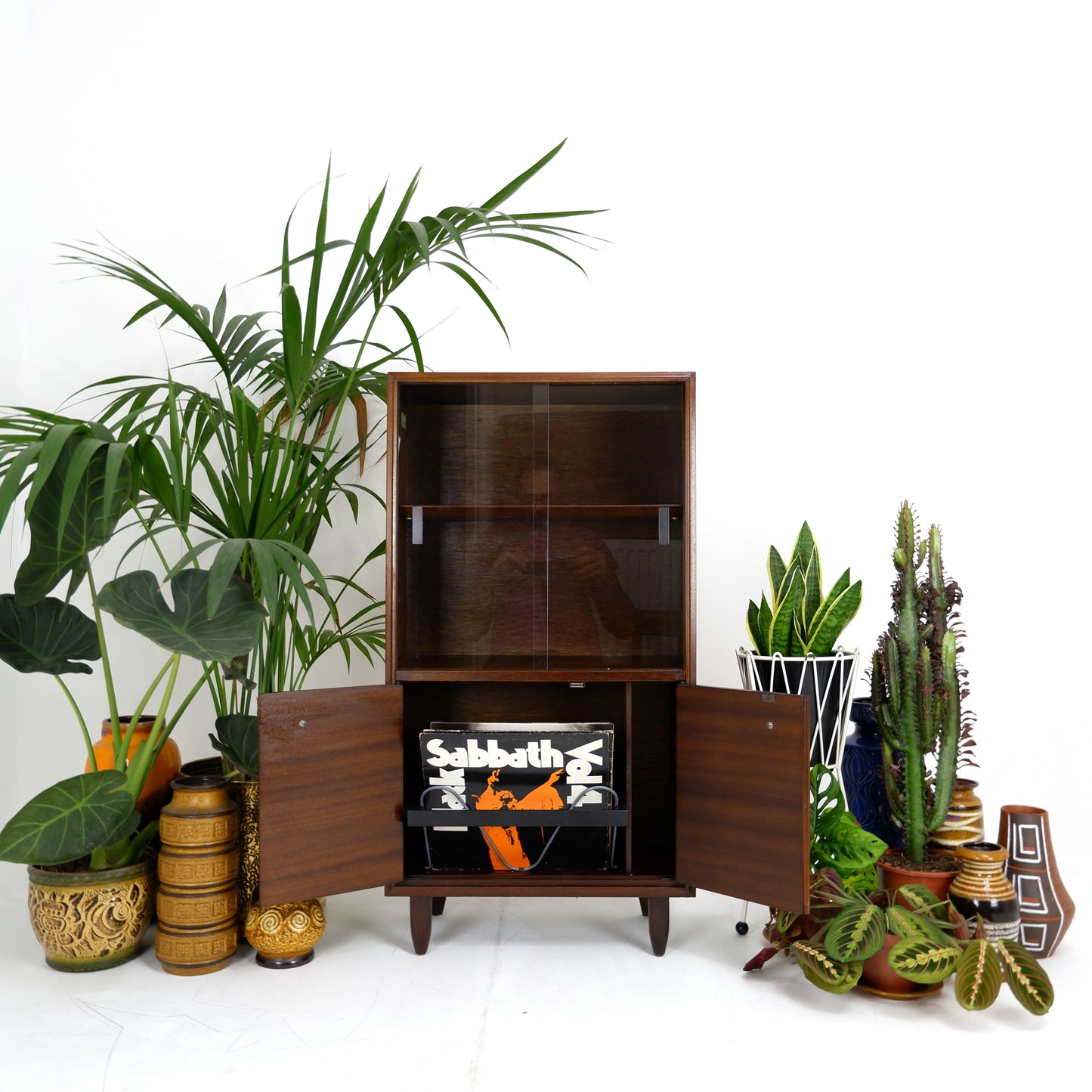 Mid Century Rosewood Record Cabinet by Beaver & Tapley Multi Width - Bookcase