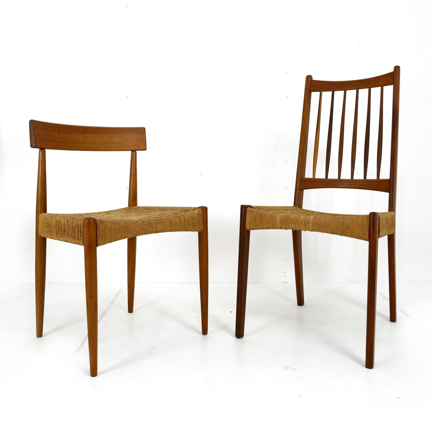 Danish Modern Papercord Dining Chairs by Arne Hovmand Olsen For Mogens Kold - Set of 4 -Mid Century