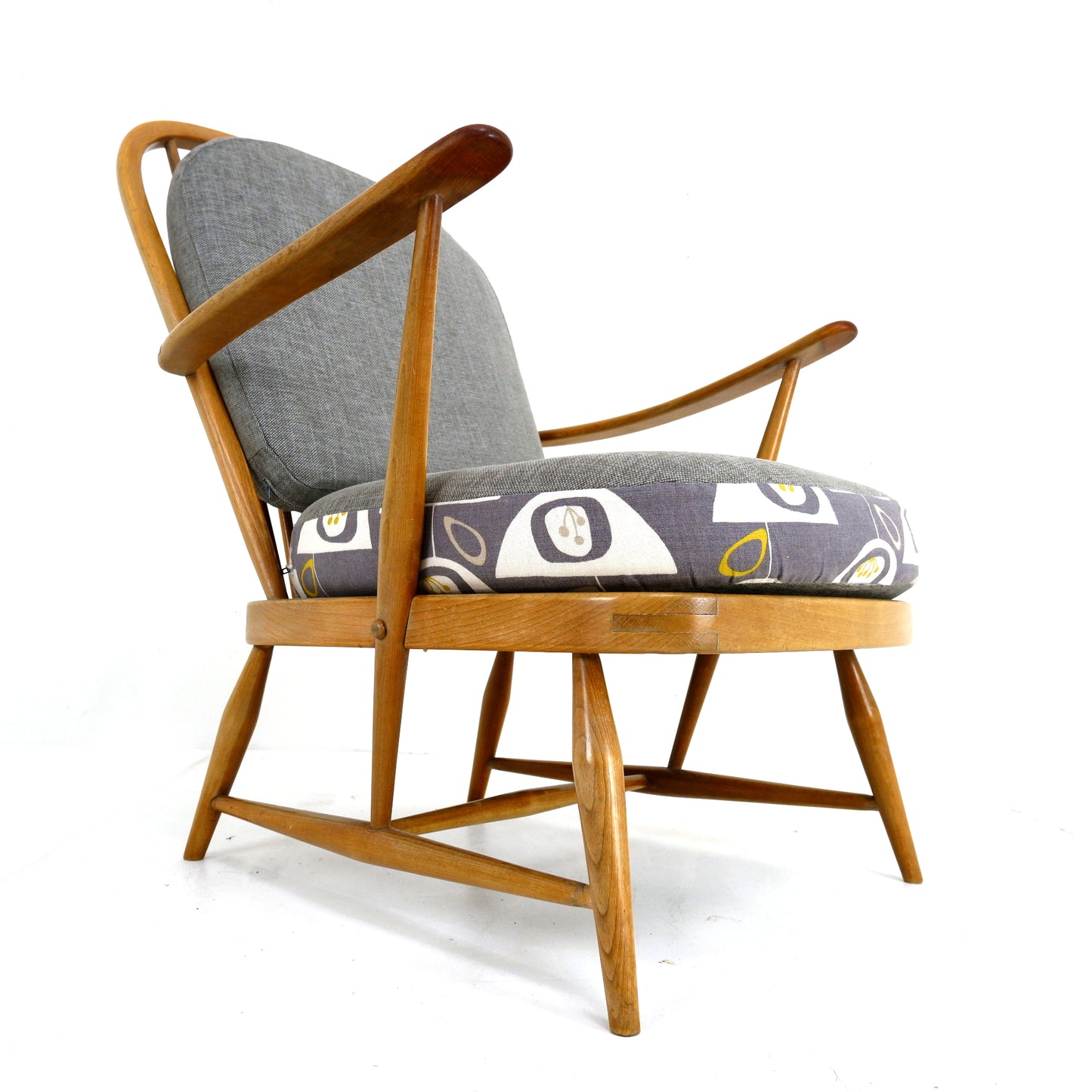 Mid Century ERCOL Armchair - Orla Kiely Fabric