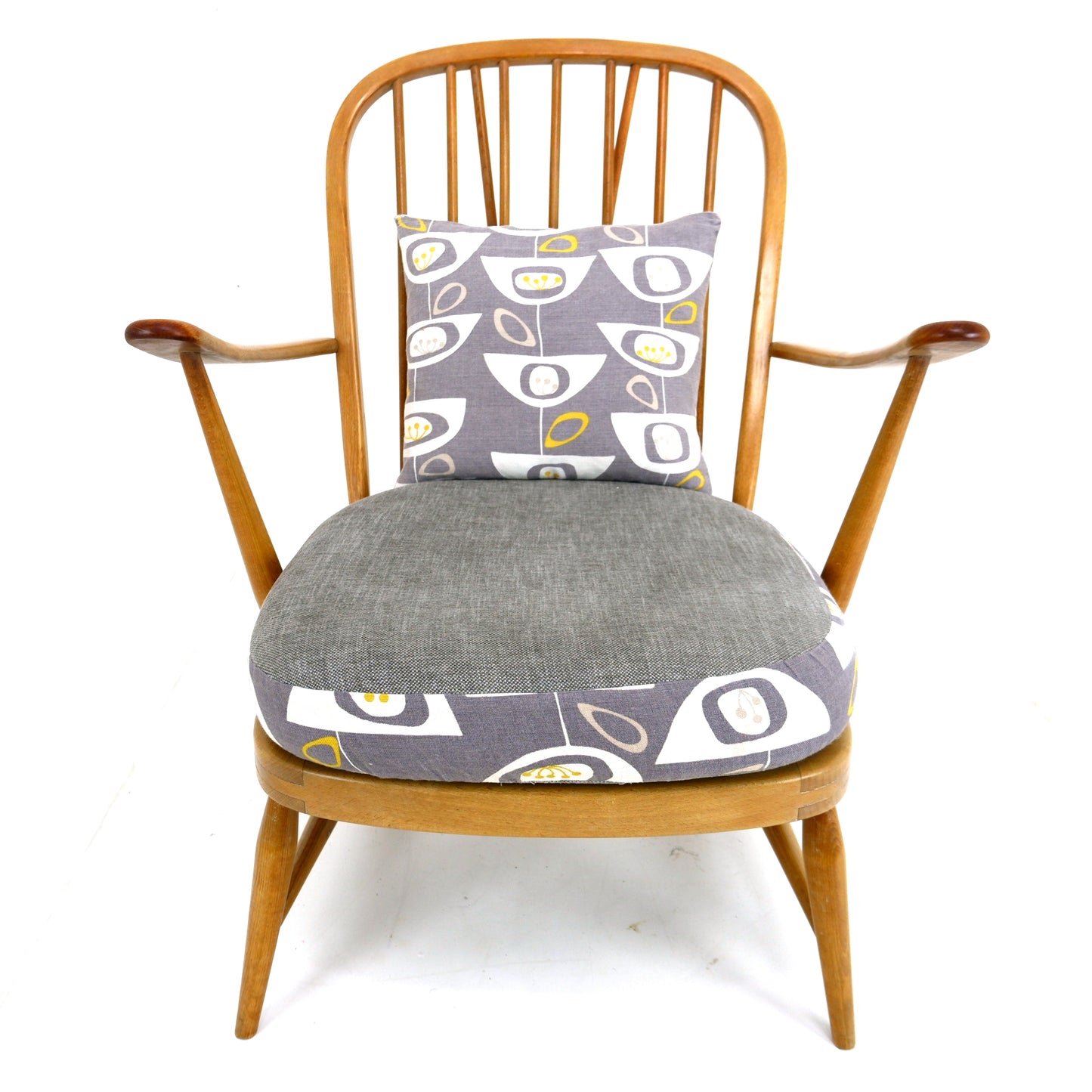 Mid Century ERCOL Armchair - Orla Kiely Fabric