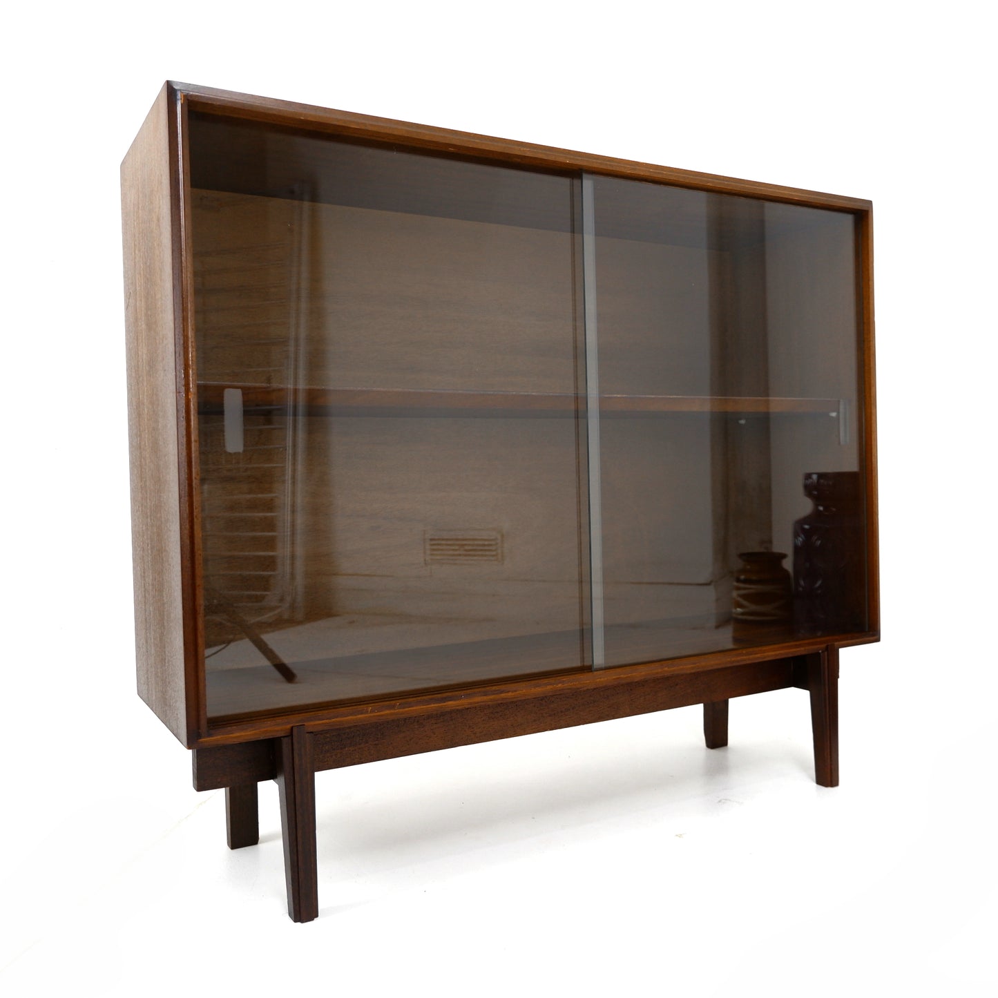 Mid Century Rosewood Glass Fronted Cabinet / Bookcase by Robert Heritage for Beaver & Tapley